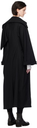 Yohji Yamamoto Black Slim Coat