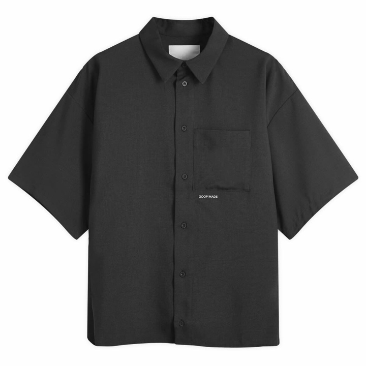 Photo: GOOPiMADE Men's GNV-S SOFTBOX Oversized Strap Shirt in Shadow