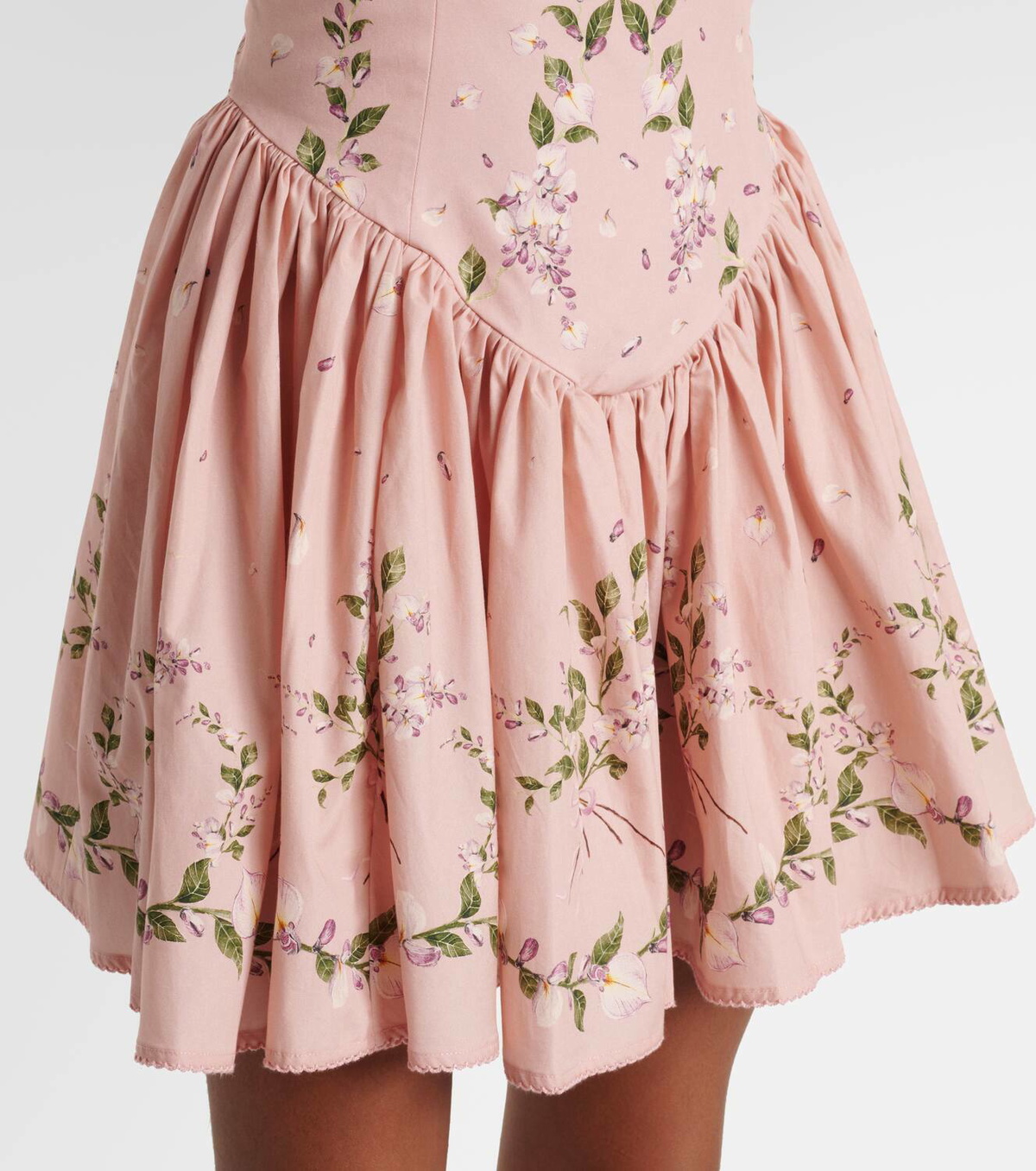 Agua by Agua Bendita Pluma Wisteria floral corset cotton dress