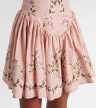 Agua by Agua Bendita Pluma Wisteria floral corset cotton dress