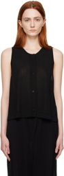 Cordera Black Sleeveless Vest