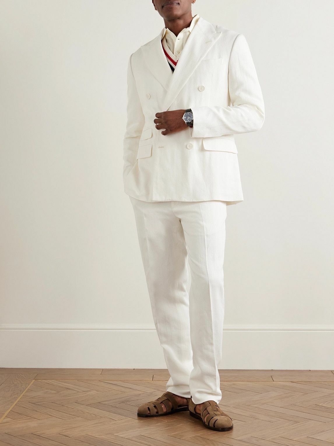 Ralph Lauren ホワイト ダブルブレストジャケット L POLO RALPH LAUREN