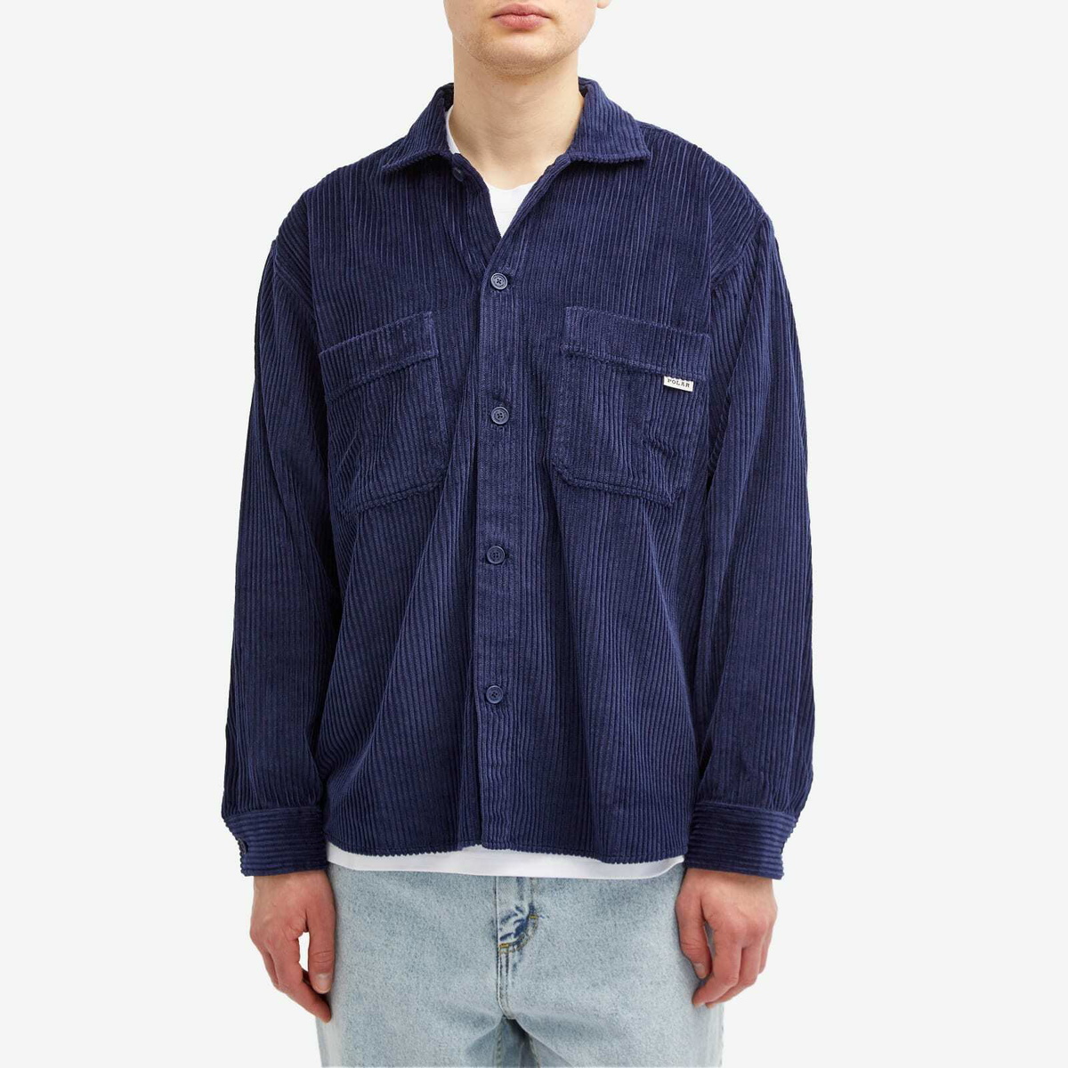 Polar Skate Co. Men's Big Boy Corduroy Overshirt in Dark Blue Polar ...