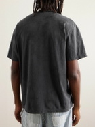 READYMADE - Logo-Print Paint-Splattered Cotton-Jersey T-Shirt - Black