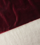 Once Milano Velvet-trimmed linen tablecloth