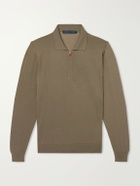 Kiton - Wool Half-Zip Sweater - Brown