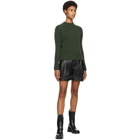 Victoria Beckham Green Wool and Cashmere Sweater