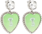 Safsafu Silver & Green Bff Earrings