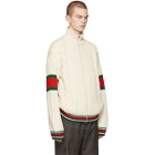 Gucci Off-White Cable Knit Jacket