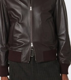 Ami Paris Leather blouson jacket