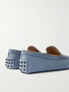 Tod's - Pantofola Gommino Nubuck Driving Shoes - Blue