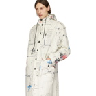 Isabel Benenato Off-White Hooded Coulisse Coat