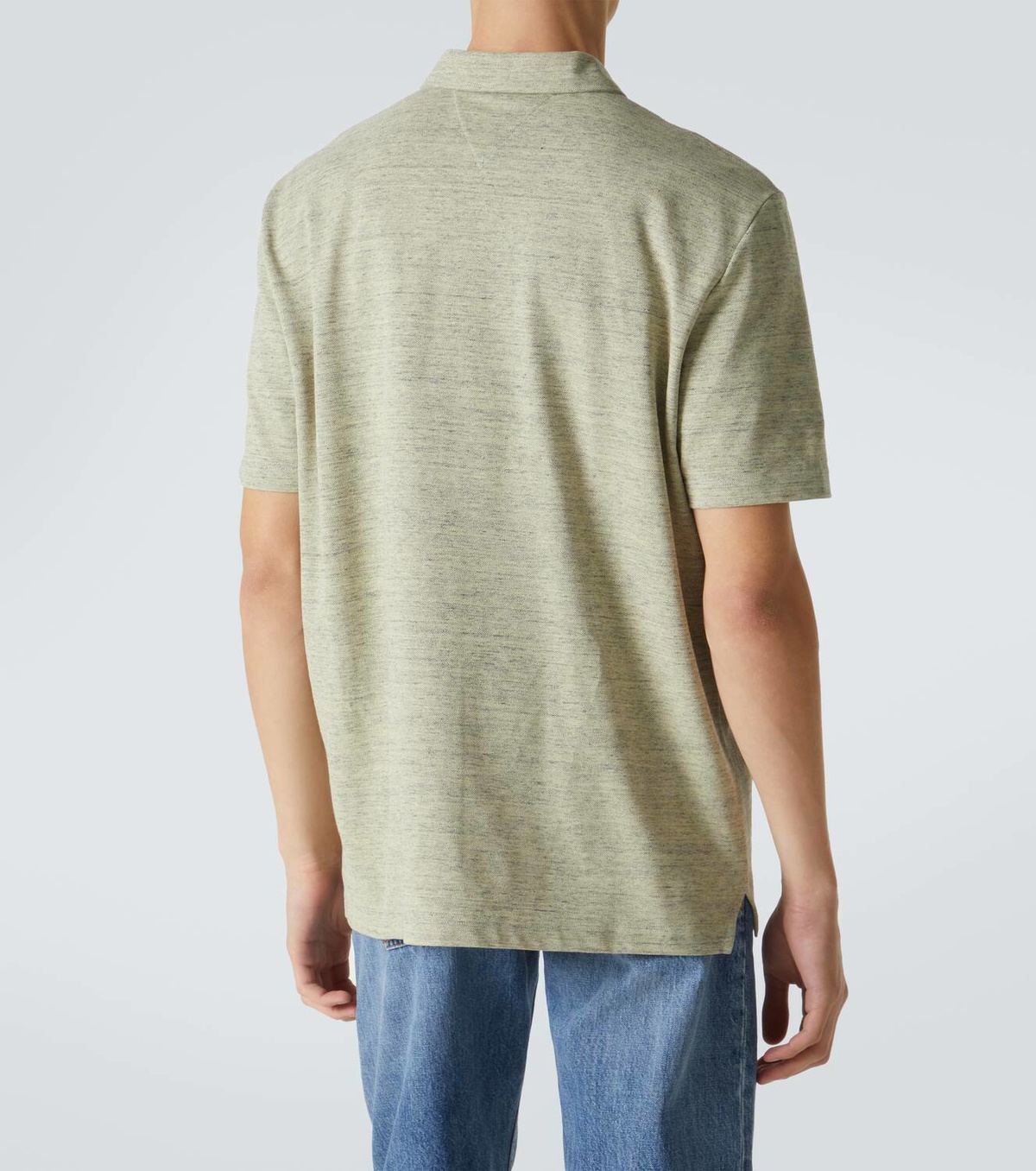 Bottega Veneta Embroidered cotton piqué polo shirt