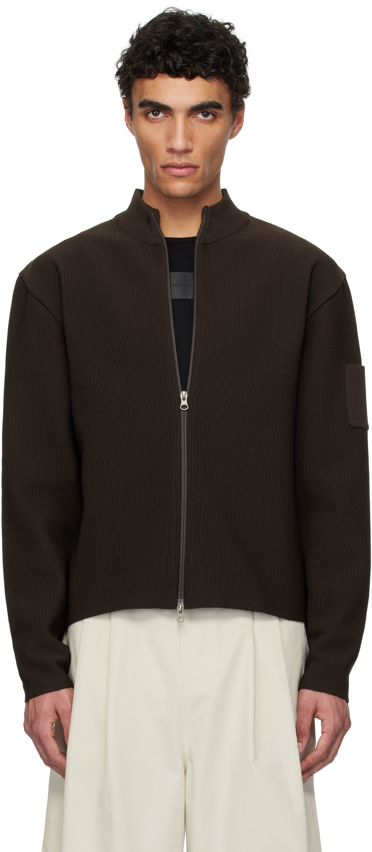 ジャケット・アウター AMOMENTO MOCK NECK ZIP-UP CARDIGAN AMOMENTO Mockneck Zip-up Cardigan – Chinatown Country Club