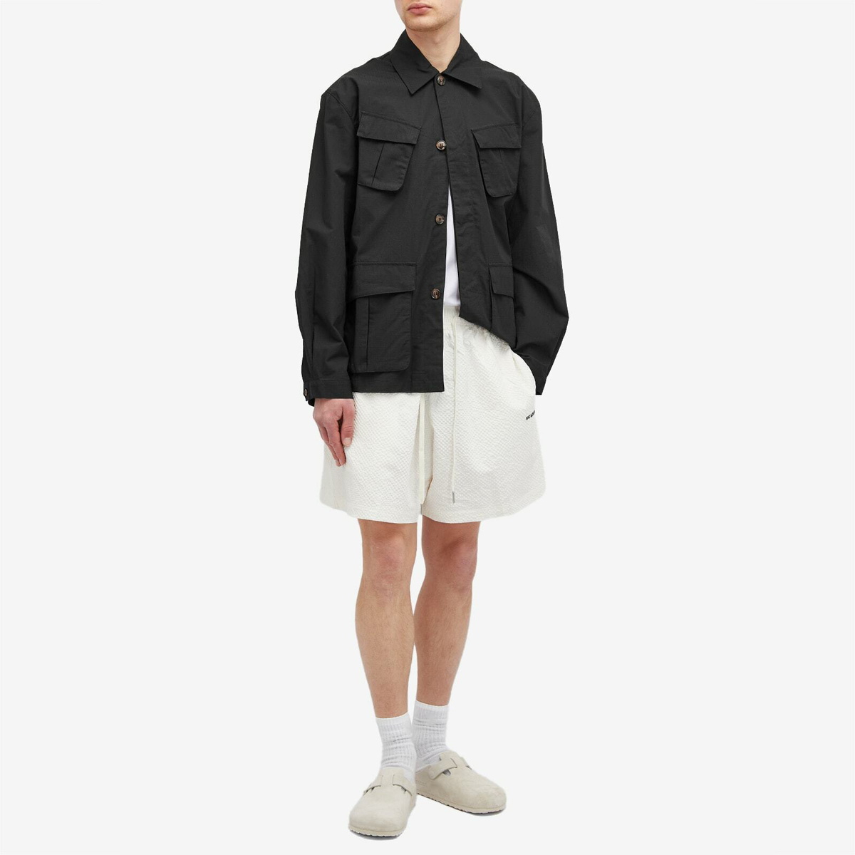 MKI Men's Ripstop Cargo Jacket in Black MKI Miyuki-Zoku