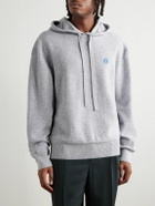 LOEWE - Logo-Embroidered Wool Hoodie - Gray