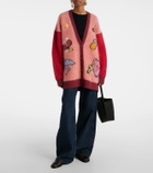Alémais Court embroidered wool-blend cardigan