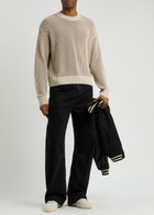 Represent Open-knit Cotton Jumper Off White
