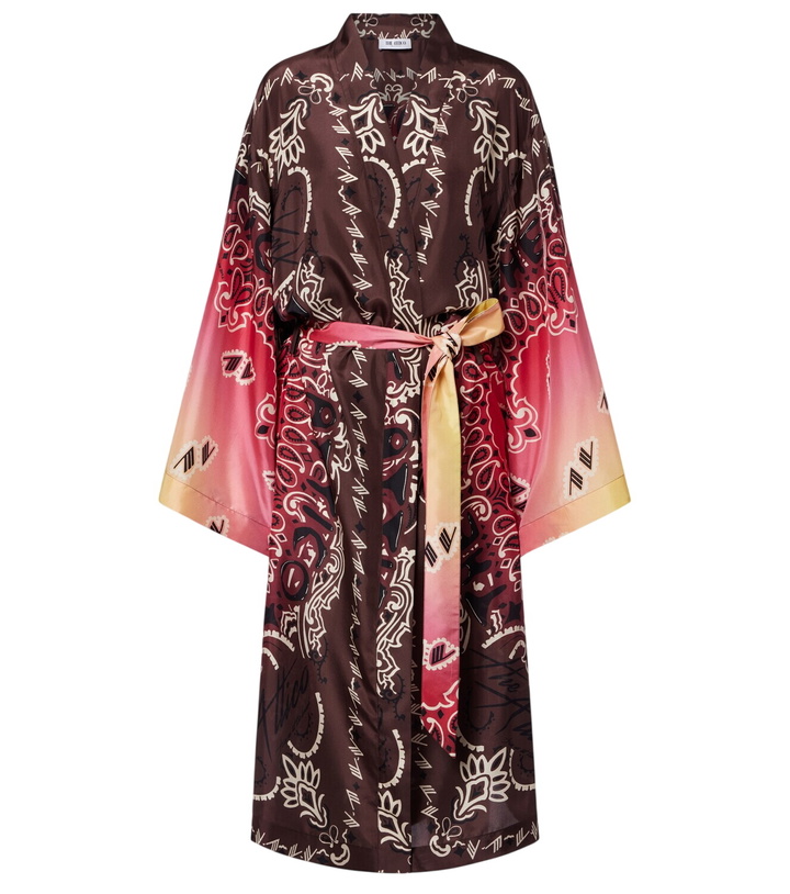 Photo: The Attico Printed silk beach cover-up