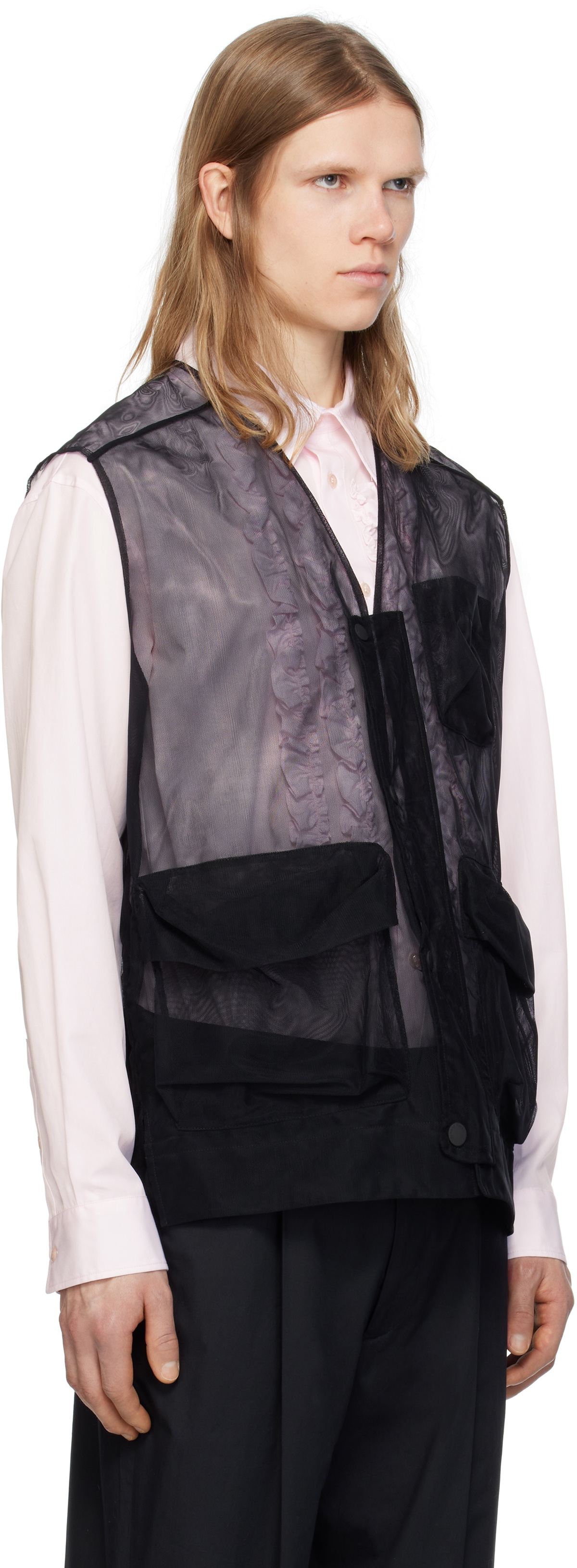 Simone Rocha Black Multi Pocket Utility Vest