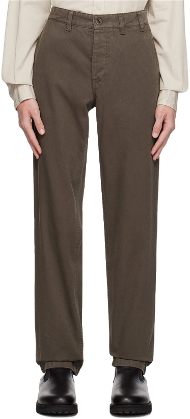 Photo: NORSE PROJECTS Brown Aros Trousers