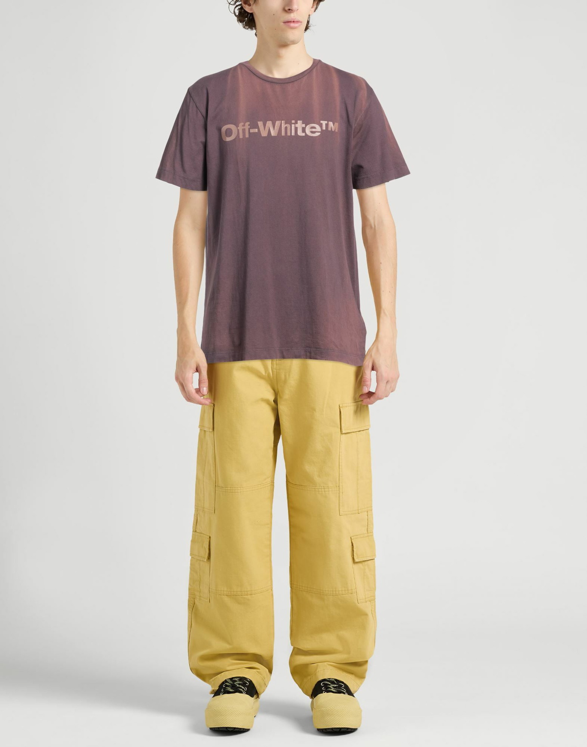 Off-white Mens T-shirt Plum