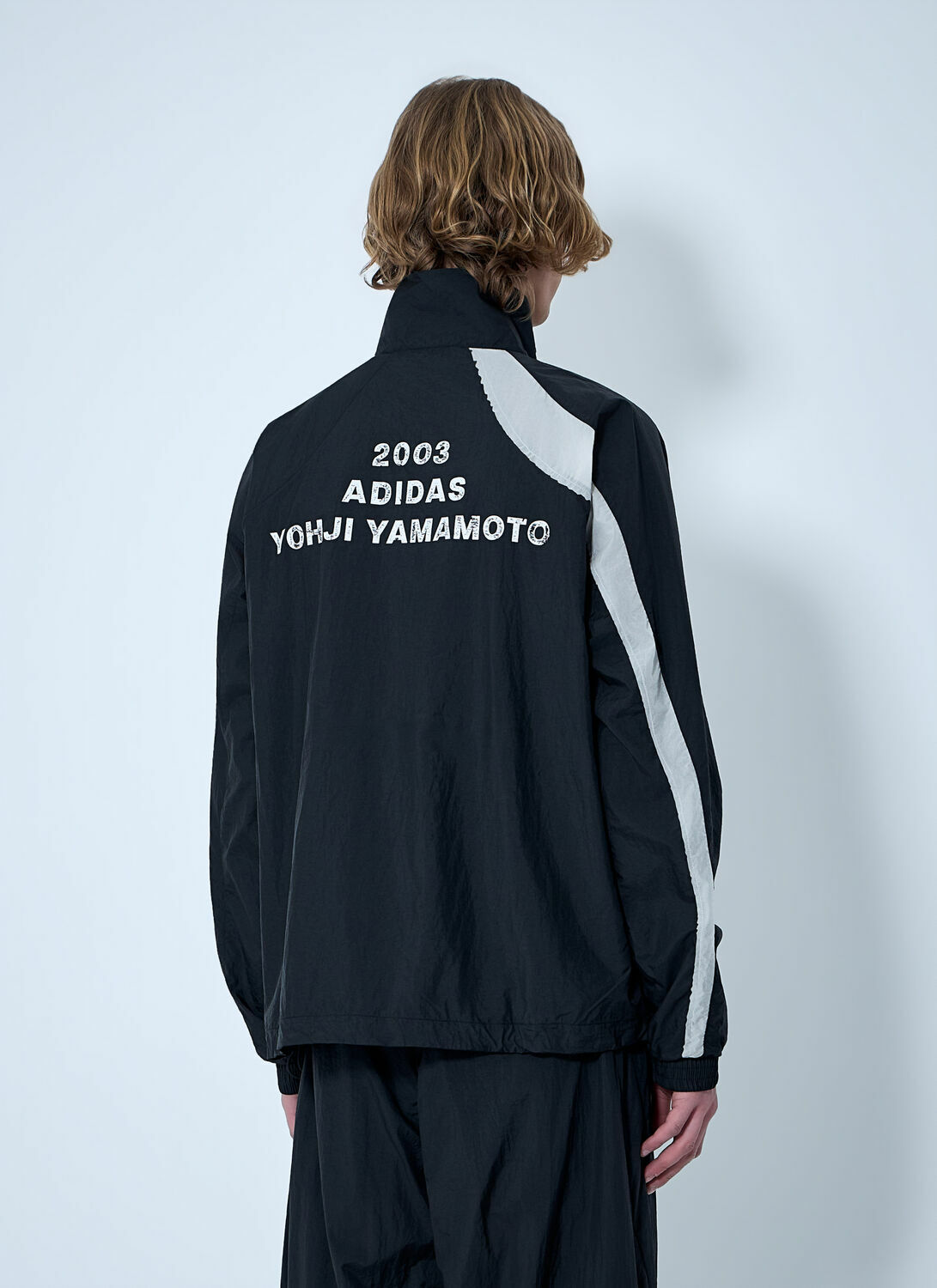 Y-3 Raw Edge 3 Stripes Nylon Shell Jacket