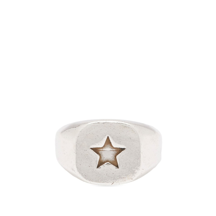 Photo: TwoJeys Men's Star Signet Ring in Silver