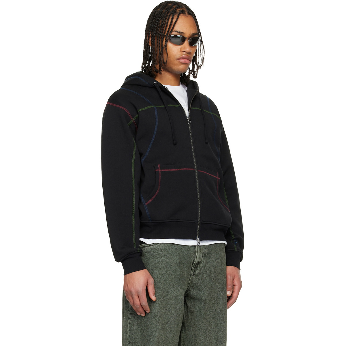 Dime Black Court Zip Hoodie