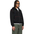 Dime Black Court Zip Hoodie