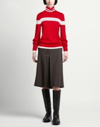 Erin Snow Womens Turtleneck in Red