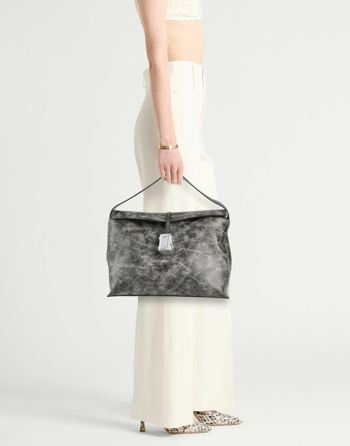 Gcds Womens Handbag in Grey