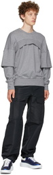 Alexander McQueen Grey Layered Sweatshirt