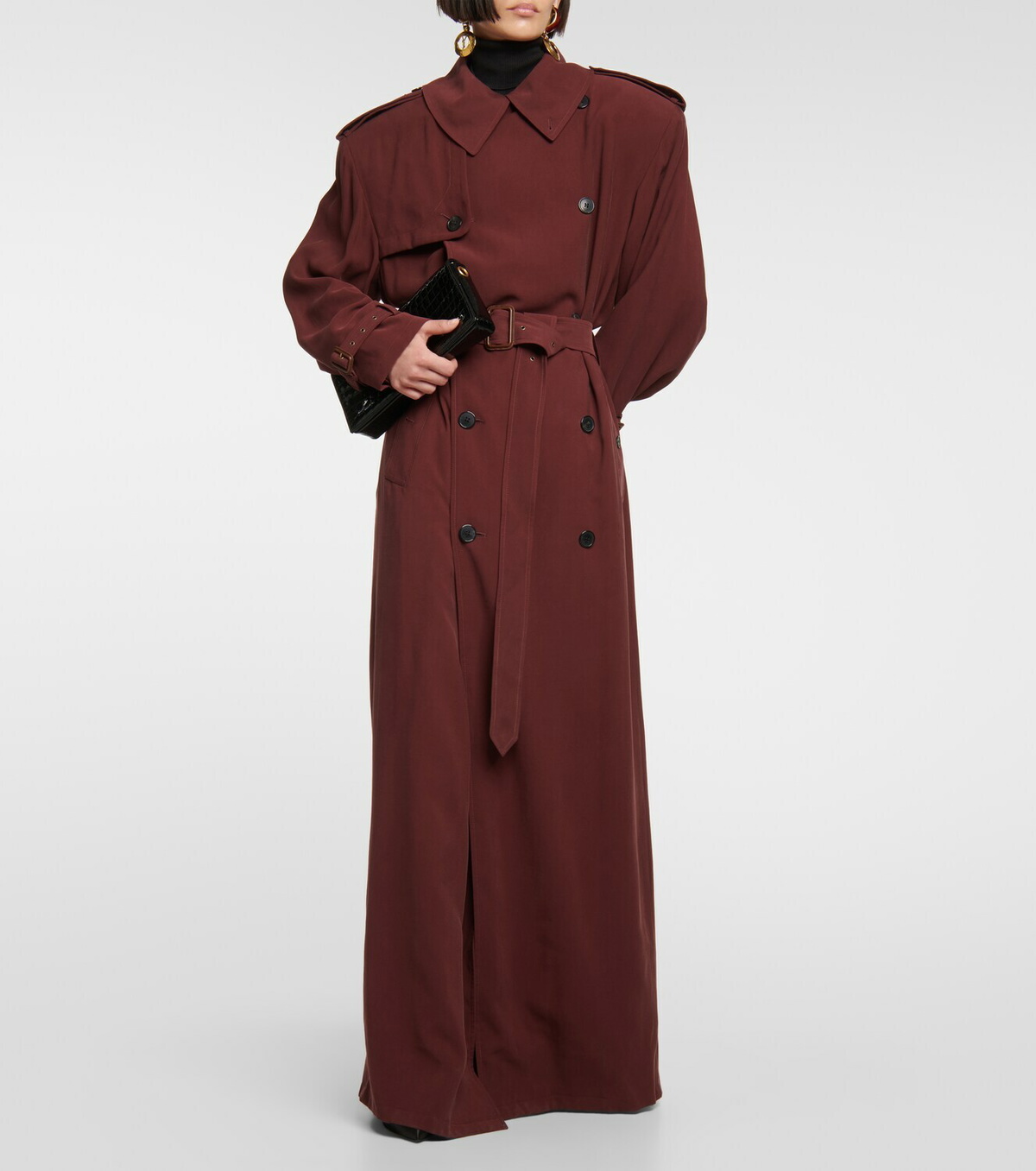 トレンチコート Saint Laurent SS25 Saharan Trench Coat cape trench coat in cotton twill | Saint Laurent | YSL AU