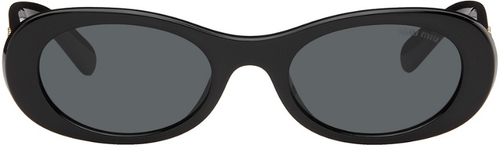 Photo: Miu Miu Eyewear Black Glimpse Sunglasses