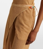 Oséree Lumière beaded wide-leg pants