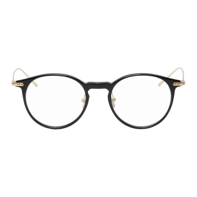 Photo: Linda Farrow Luxe Black and Gold 08 C1 Glasses