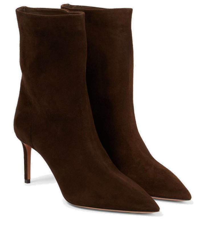 Photo: Aquazzura Matignon suede ankle boots