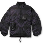 TAKAHIROMIYASHITA TheSoloist. - Oversized Printed Padded Nylon Half-Zip Jacket - Purple