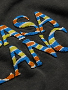 Casablanca - Ange De Jour Logo-Appliquéd Organic Cotton-Jersey Sweatshirt - Black