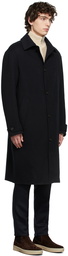 Loro Piana Navy Bigli Coat