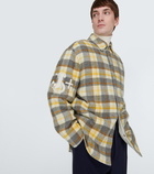 Jil Sander Checked alpaca and wool overshirt