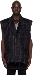 NICOLAS ANDREAS TARALIS Black Oversized Vest