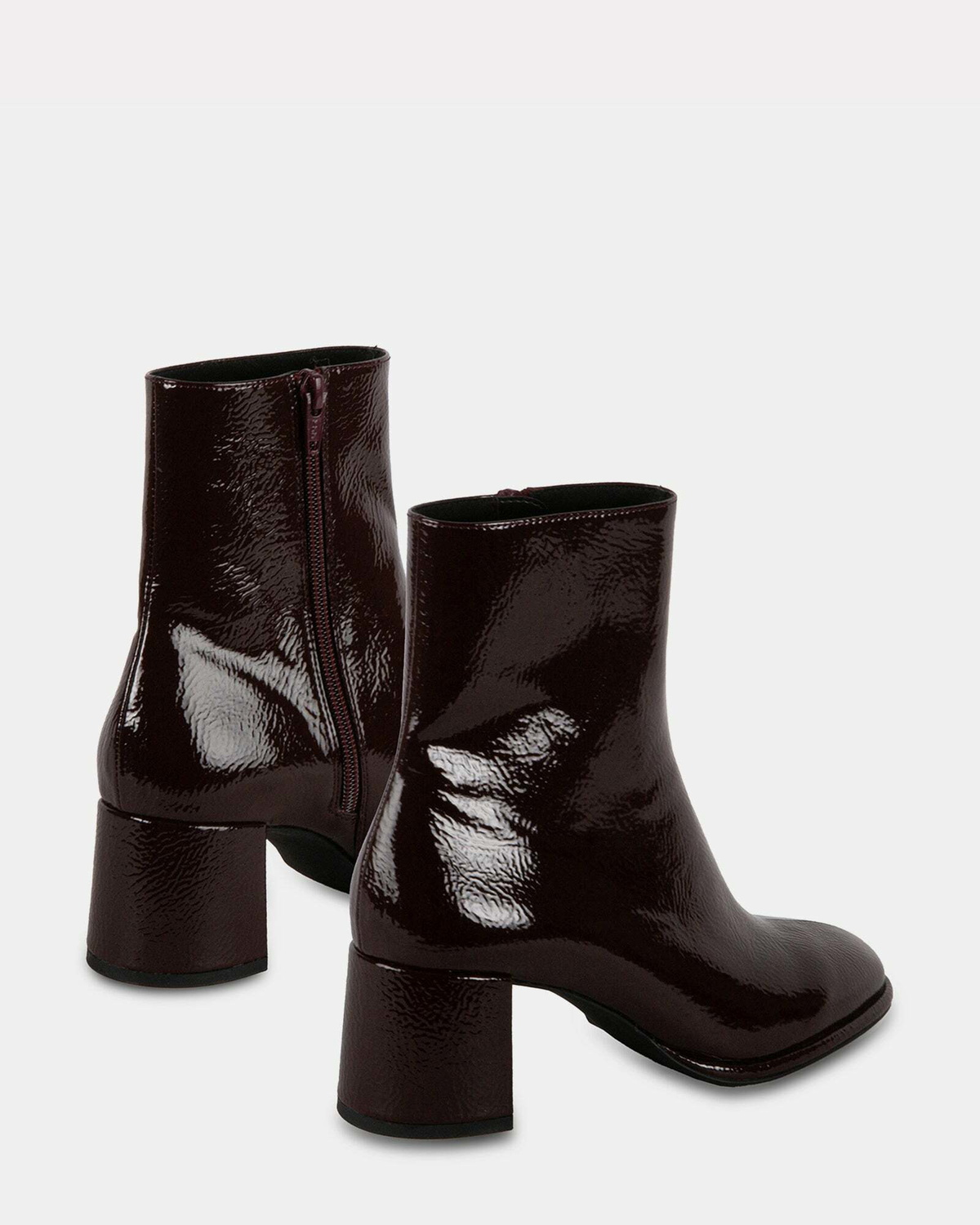 Steve Madden Jive Booties in Burgundy Patent
