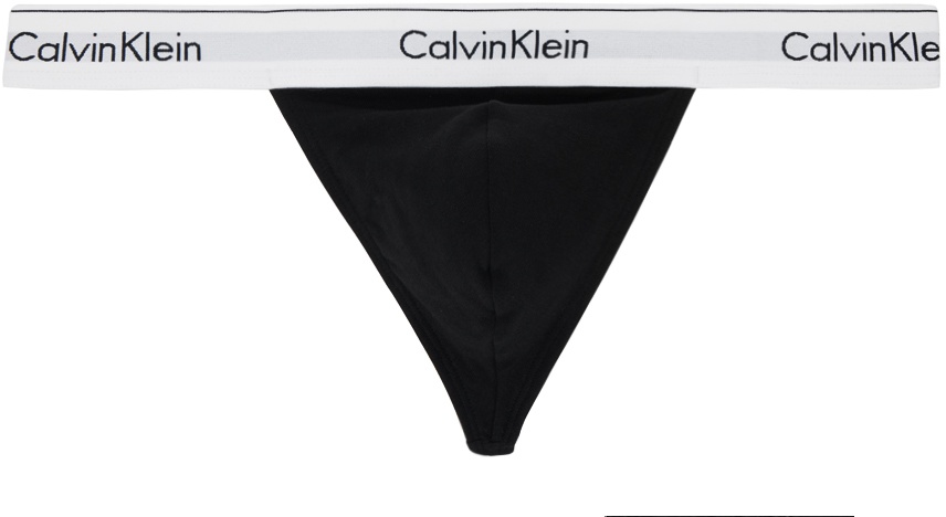 Calvin Klein Underwear MODERN THONG - Thong - black 