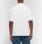 Valentino - Oversized Logo-Print Cotton-Jersey T-Shirt - White