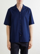 Paul Smith - Camp-Collar Cotton-Seersucker Shirt - Blue