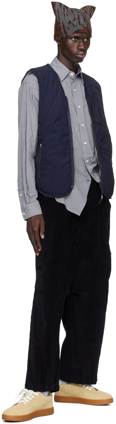 Perks and Mini Navy & Off-White Penchant Reversible Puffer Vest