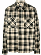 OFF-WHITE - Checked Cotton Shirt