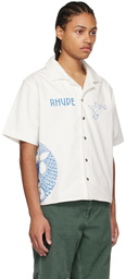 Rhude Off-White Cotton Shirt